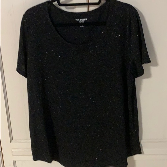 Joe Fresh Tops - Black sparkle XL t-shirt